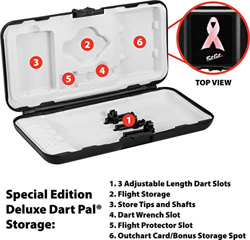 Soft Tip Darts Set with Case - 16g Pink Support Breast Cancer Awareness