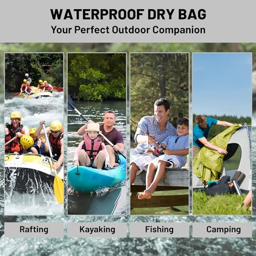 Hibiscus 10L Waterproof Dry Bag Backpack Tropical Summer Watercolor Water-Resistant Gear