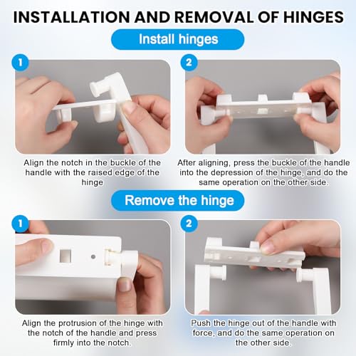 2 Pcs Plastic Cooler Handles for Igloo 25-72 Qt - White Replacement Kit