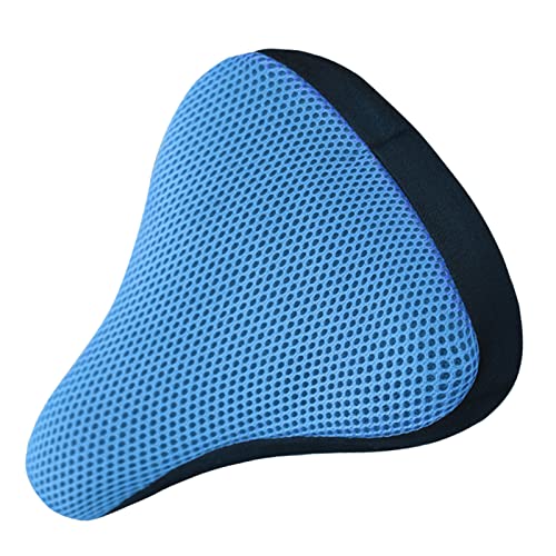 Breathable Mesh Bicycle Seat Cover for Mountain Bike Comfort 20x23cm Black