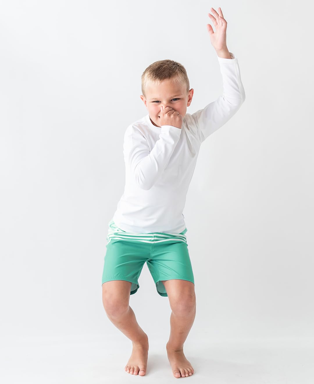 RUGGEDBUTTS Long Sleeve Rash Guard - White - 6