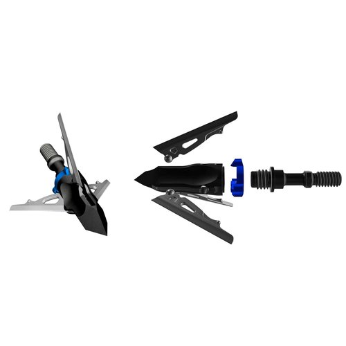G5 Outdoors Deadmeat 100% Steel Expandable Standard Broadhead (3 Pack + Practice Tip) (Made in The USA)