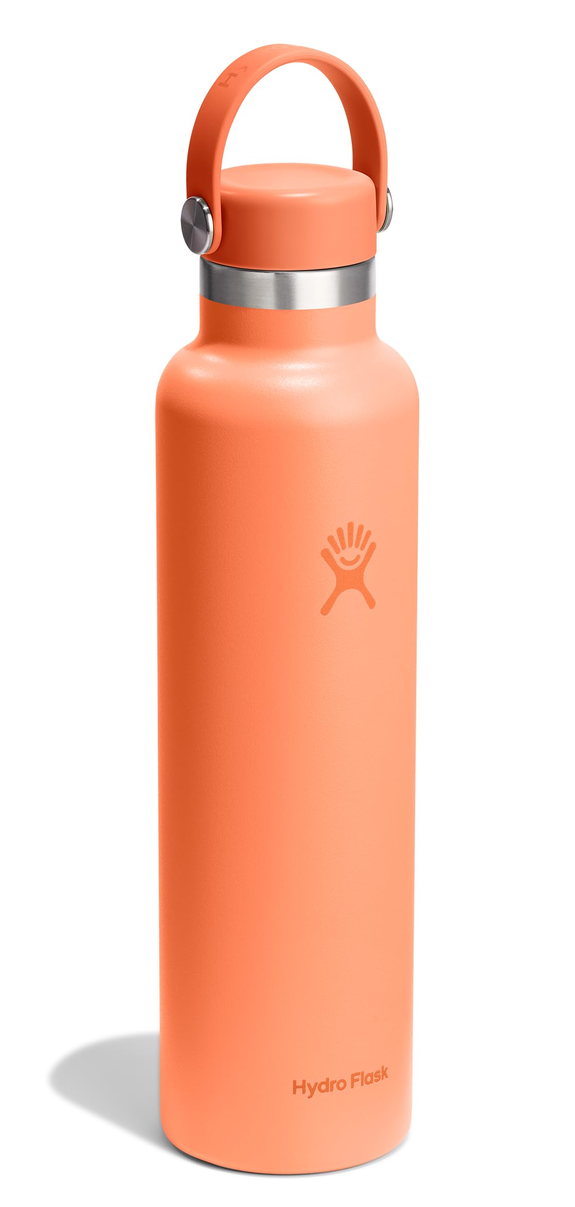 Hydro Flask Water Bottle - Insulated Stainless Steel - Non Spill, Leakproof in 24 Oz Nectar Orange