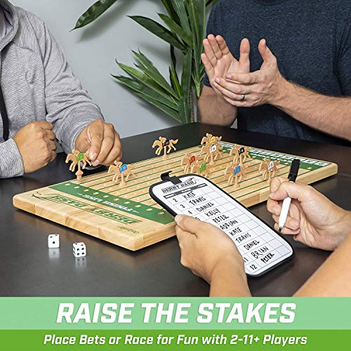 Horse Race Game Set with Dice & Scoreboard - Derby Dash Tabletop Race