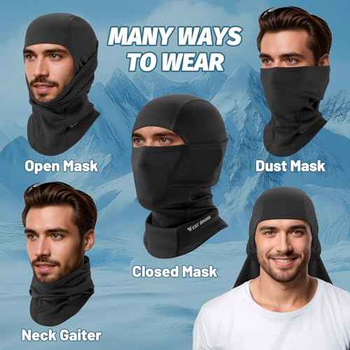 Balaclava Winter Ski Mask, Unisex Windproof and Thermal Mask, Cold Weather Thermal Sports Balaclava