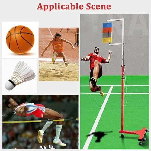 Jump Tester Equipment，Vertical Jump TesterAdults Vertical Jump Tester, 1.7-3.6m Adjustable Vertical Jump Trainer for Basketball, Youth Vertical Jump Tester Measurer Pole, Jump Power Measurin