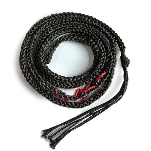 Black Paracord Shepherd Sling Handcrafted Roman Greek Throwing Slingshot