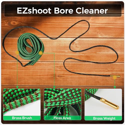 Bore Cleaning Kit for .22 Cal .223 Cal & 5.56mm - Reusable Rifle Bore Rope Brush