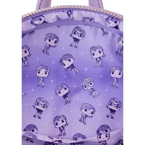 Loungefly BTS Logo Iridescent Purple Mini Backpack