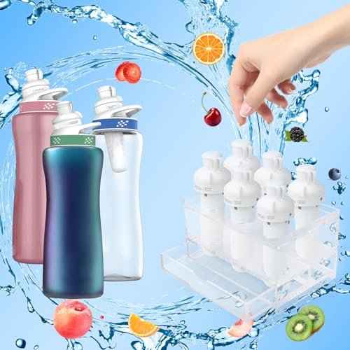 6 Holes Flavor Cartridge Holder For Cirkul,With Drip Tray, Sip Flavor Stable Cartridges Holder Compatible With Cirkul,Acrylic sips Stands