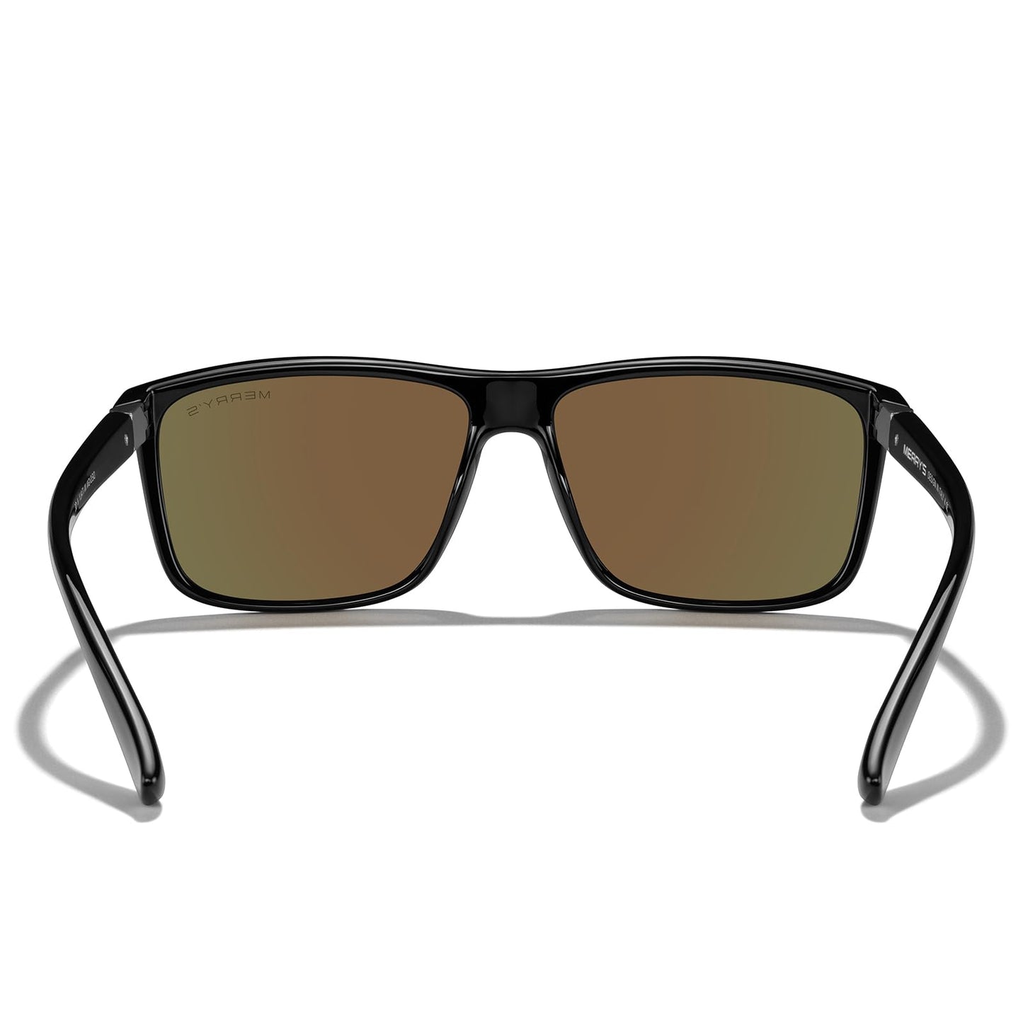 MERRY'S Rectangular Polarized Sports Sunglasses for Men Women Cycling Driving Fishing UV400 Protection S8225