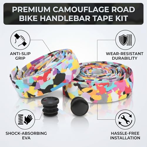 Shock Absorbing Bicycle Handlebar Tape for Road Cycling Comfort