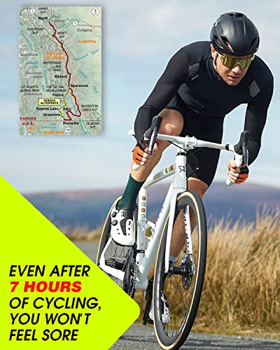 Black X-Large Cycling Gloves - Mountain Bike Half Finger Road Riding, Breathable Shock Absorbing