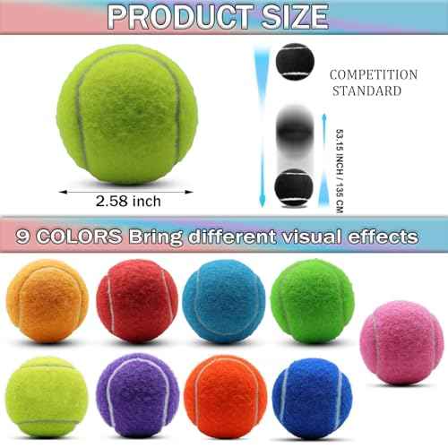 Tennis Balls, 20 Pack Training Tennis Balls,High Elasticity Practice Tennis for Beginner, Exercise Playing Balls for Pet Dog