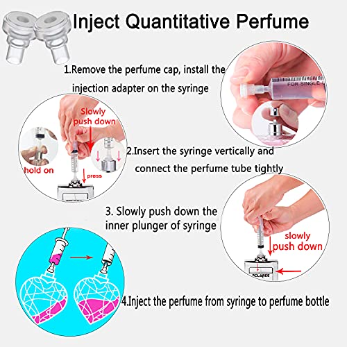Perfume Refill Tool Kit – 10ml Syringes with 4 Adapters for Fragrance Transfer (Variation: 2types)