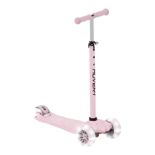 Hover-1 Solaris Kick Scooter with Multicolor Wheel Lights, 4.5??Front Wheels, Rear Foot Brake, and 110 Pound Weight Capacity
