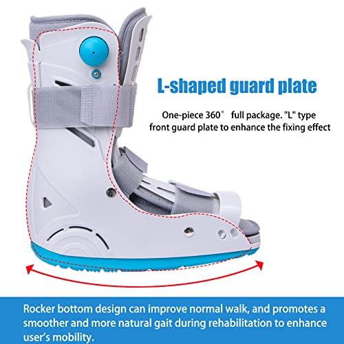 Medical Inflatable Walking Boot for Fractures & Ankle Support - L / Manual Inflation