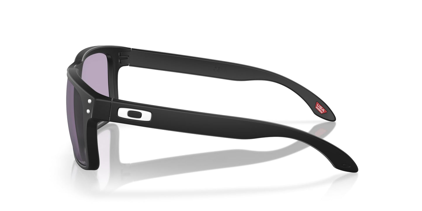 Oakley OO9244 Holbrook Low Bridge Fit Sunglasses, Matte Black/Prizm Slate, 56 mm