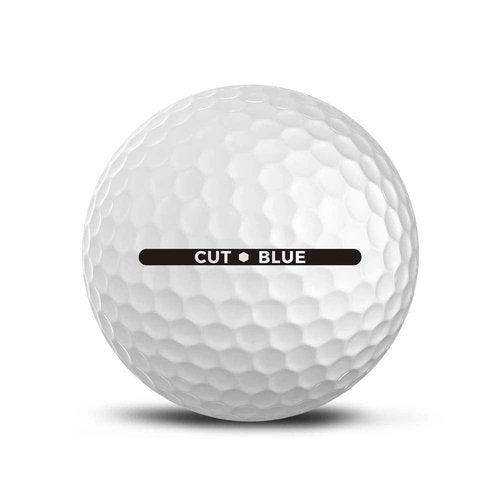 Cut Blue Golf Balls, 4 Piece Urethane (One Dozen)