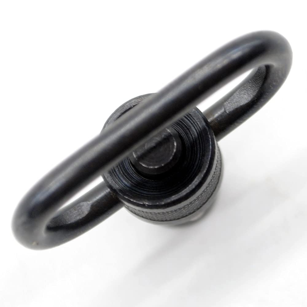 Smith's Kit 1 inch Sling Swivel Push Button Heavy Duty Quick Detachable Sling Swivel Black