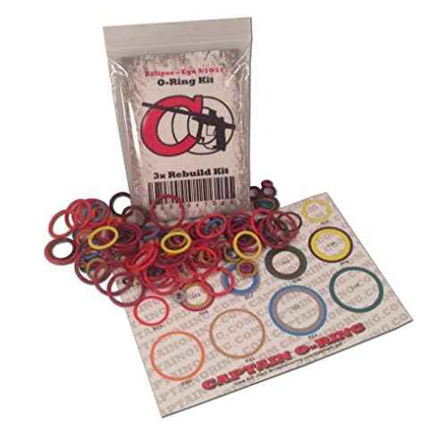 Tippmann 98, A5, X7, FT-12, Gryphon, Triumph, US Army - Color Coded 3X Oring Rebuild Kit