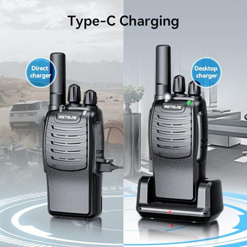 Retevis H777 Walkie Talkies Rechargeable Portable Two-Way Radio 3 Pack Without Screen