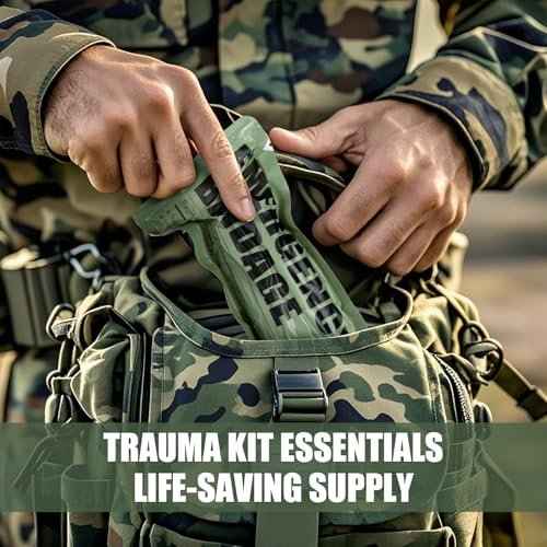 6" Israeli Style Emergency Bandage, Compression Trauma Wound Dressing, Combat Tactical First Aid Kit IFAK Supplies, 2 Count