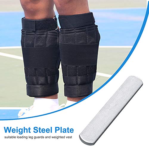 8 pcs Steel Weight Plates for Weighted Vest & Leg Guards - Rustproof, Adjustable