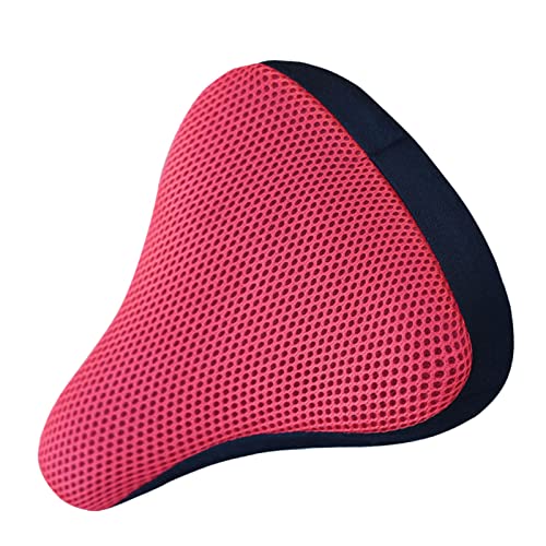 Breathable Mesh Bicycle Seat Cover for Mountain Bike Comfort 20x23cm Black