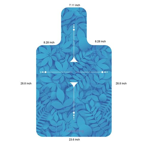 LeisureKing Non-slip Pilates Reformer Mat, Clean Nweat-absorbent, Lightweight and Foldable, Suitable for Pilates Reformer Exercise, Blue