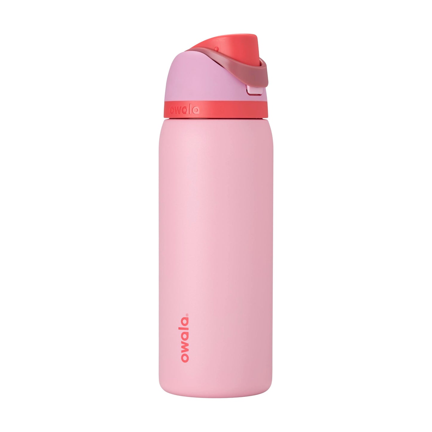 Owala FreeSip Insulated Stainless Steel Water Bottle with Straw for Sports and Travel, BPA-Free Sports Water Bottle, 32 oz, Angel Food Cake