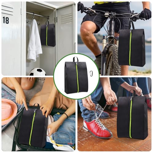 2 Pack Smell Proof Shoe Bag with Reinforced Handle - Odor-Resistant Travel Shoe Organizer for Men