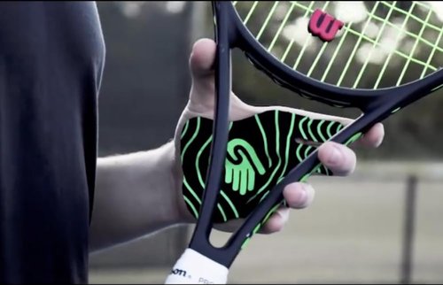 Shadowz Grips: Patented Athletic Hand Tape - 8 Hand Grips for Any Activity (weight lifting, golf, pickleball and more) (White-Blue, Medium)