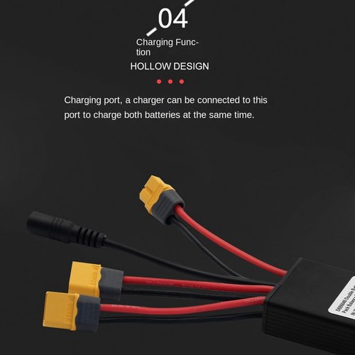 Wuden Electric Bike Double Battery Discharge Converter 20V‑72V 40A E-Bike Motor Dual Battery Parallel Module Adapter