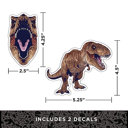 Jurassic Park Licensed Decals Set of 7 Waterproof Vinyl Stickers - Value Pack