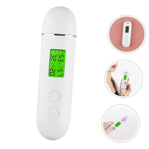 minkissy Skin Hydration Tester Pen Portable Skin Analysis Device for Accurate Moisture and Oil Levels Easy to Use Digital Display