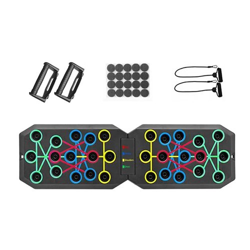 Saker Plus Foldable Push Up Board|Portable Pushup Bar|Push Up Handles for Floor|Workout Equipment for Men and Women|Strength Training|Home Gym Office