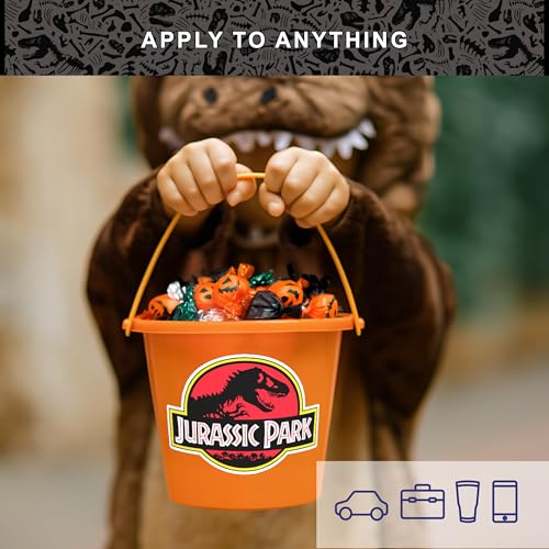 Jurassic Park Licensed Decals Set of 7 Waterproof Vinyl Stickers - Value Pack