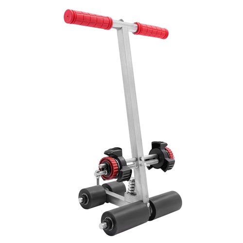Striping Line Marking Machine, Hand-Push Tape Sticking Machine, Lane Marking Applicator, Manual Floor Court Paint Circles Striping Pasting Equipment for Basketball Road Parking Space