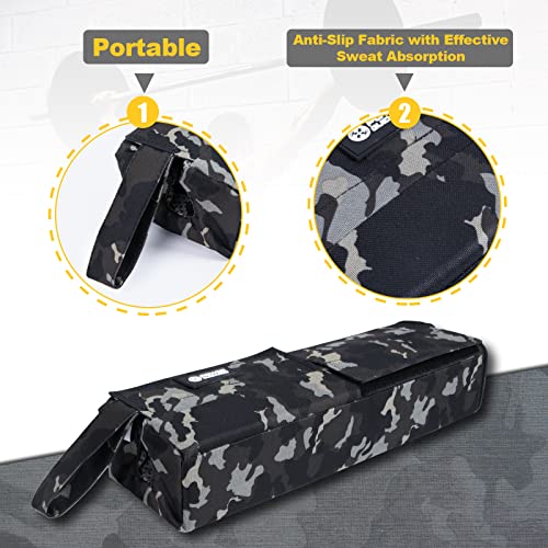 Green Camo Barbell Pad for Hip Thrusts Squats & Lifting | Power Guidance