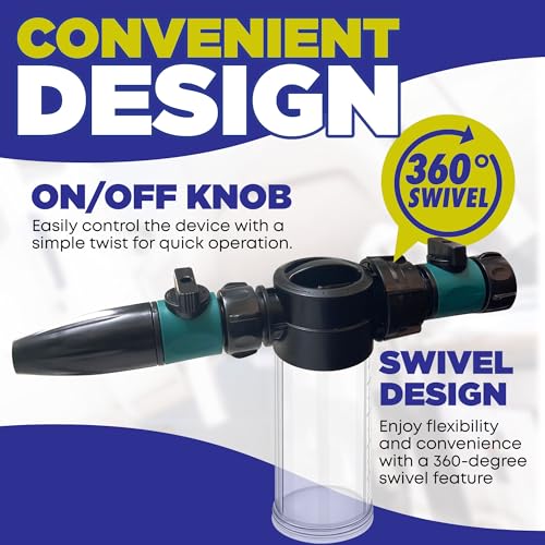 Salt Remover Flush Kit for Marine Engines - High-Pressure Hose & Applicator for Boat Inboard & Outboard Motors