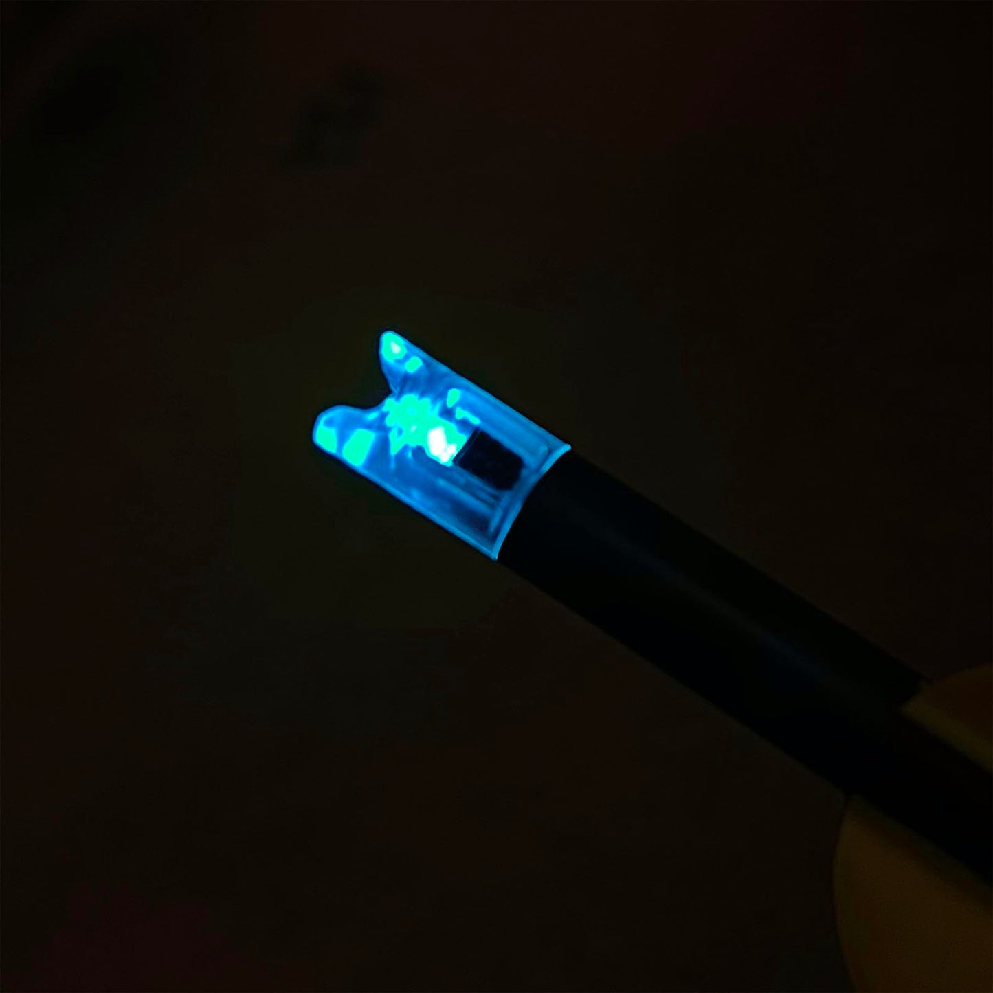 CosiComu Lighted Nocks for Crossbow with .300 Inside Diameter with ON/Off Switch Arrow nocks for Archery Hunting 6 Pack (Blue)