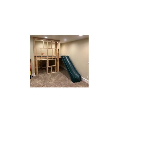 Slide Summit Slide - Green Mounts to a 4' Platform, Two-Piece Design to Help Prevent Sagging and Warping