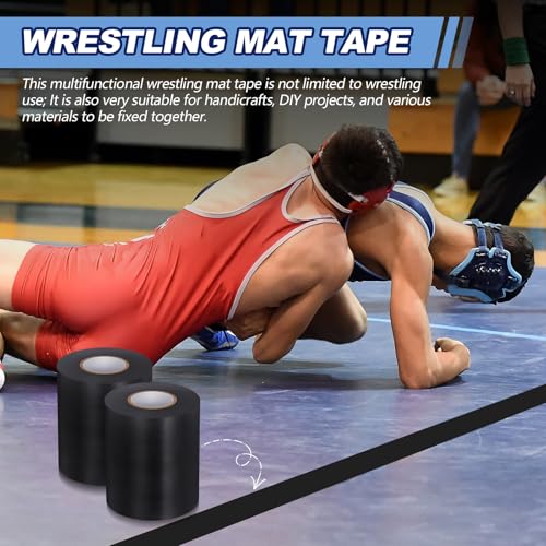 6 Rolls Wrestling Mat Tape 4 Inch PVC Adhesive Seam Tape for Gym Floors