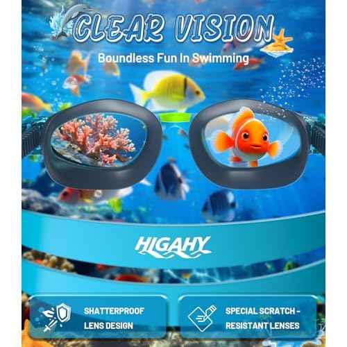 Swim Goggles for Kids 6-14, Anti-Fog UV Protection Clear Swimming Goggles, Leakproof Pool Swim Goggles for Boys Girls