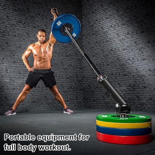 T Bar Row Landmine Attachment for 2-Inch Olympic Bars - Heavy Duty Steel Swivel