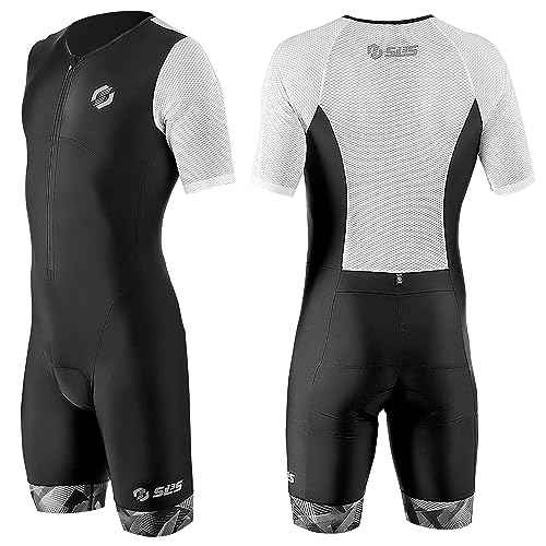 SLS3 Triathlon Suits Mens - Aerodynamic Sleeved Mens Tri Suit ? Lightweight Trisuit with Premium FX Fabrics - 2 Pockets