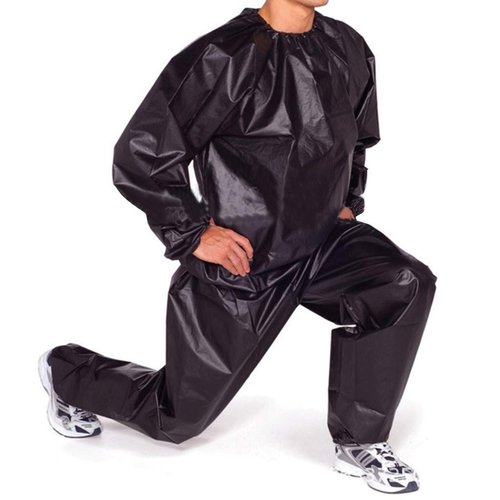Sweat Suit,Sauna Suit For Men Women Weight Loss Boxing Mma Wrestlers Gym Full Body Hotsuit Sweatsuits Wrap Full Body Workout Black Large