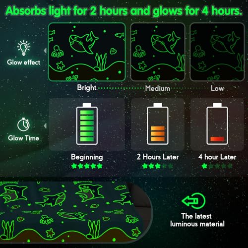 Glow in The Dark Basketball Blanket for Kids 50x60 Black Toddler Toy Gift