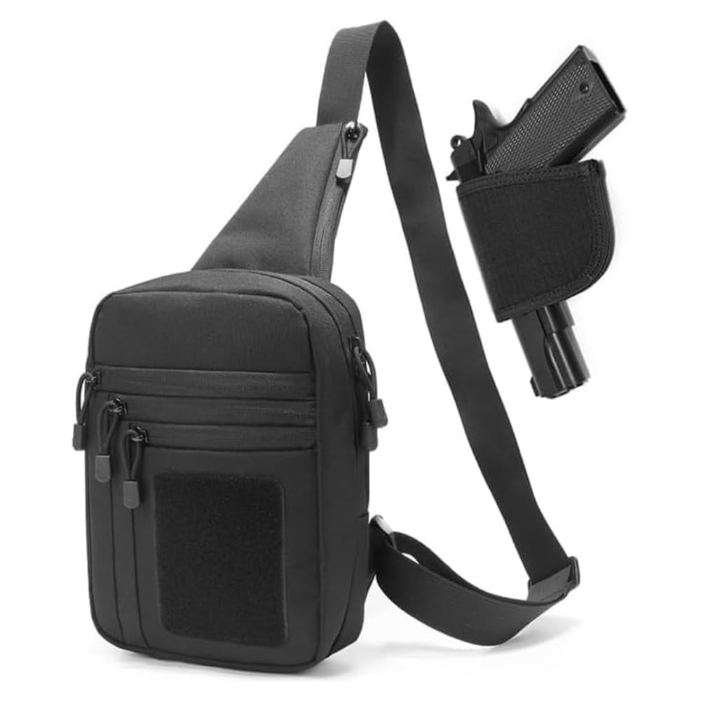 DINOSAURIZED Raptor Sling Bag Right Hand Tactical EDC Pack with Holster